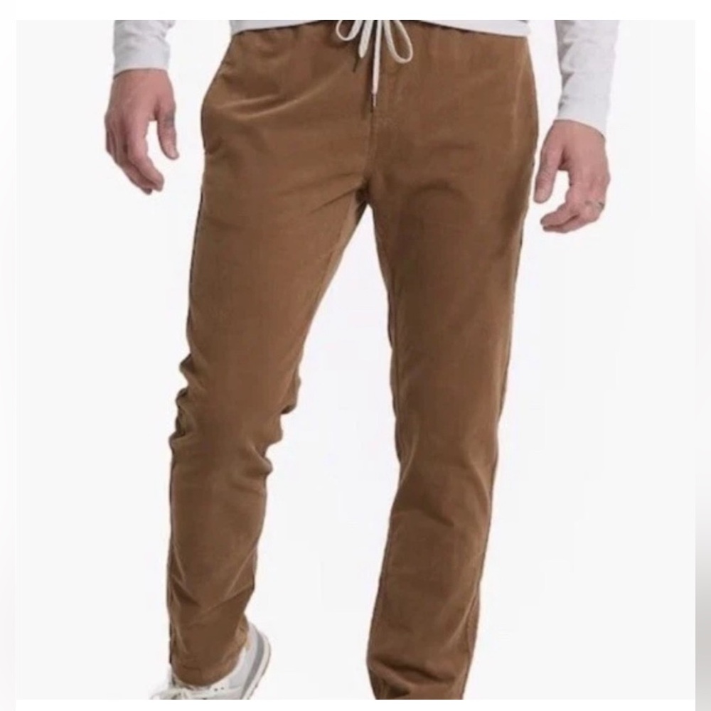 Vuori Men's Tan Optimist drawstring corduroy pants medium